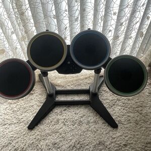 Nintendo Wii RockBand Harmonix Wireless Drums NWDMS2 No Pedal NO DONGLE Works